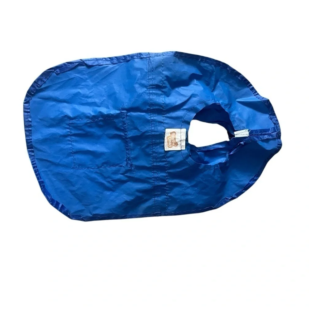 New! Pet Paw Blue and Yellow Pet Hooded Cape Raincoat XS